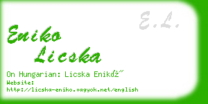 eniko licska business card